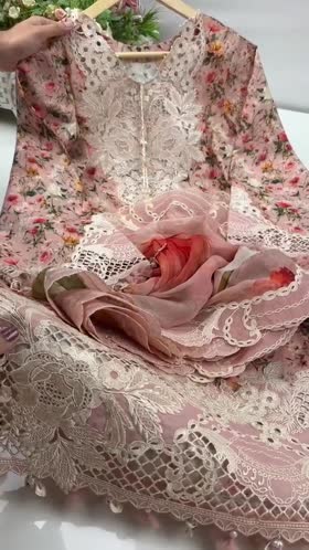 Rs 14300 Aneelas Stitched Viscose Print Emb 3pc Chiffon Duppata [VC-26-04-B] [Dispatch Time 2 Months]