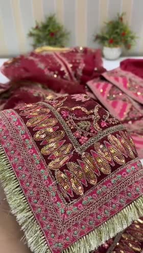 Rs 21500 Aneelas stitched wedding wear heavy 3 p with shalwar [Dispatch date 28th December]