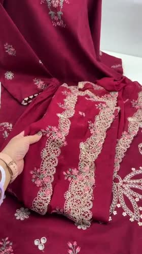 Rs 12950 Aneelas Stitched Lawn Emb 3pc Chiffon Duppata [LUX-26-77] [Dispatch Time 2 Months]