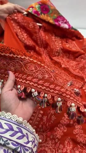 Rs 16450 Aneelas Stitched Luxury Lawn Emb 3pc Silk Print Duppata [LUX-26-101-A] [Dispatch Time 2 Months]