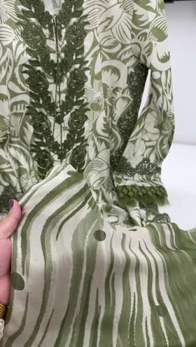 Rs 11000 Aneelas Lawn Stitched Emb Chiffon Duppata 3pc [LUX-10] [Dispatch Date 20th July] ~ [Chest 19] [Length 43] SMALL
