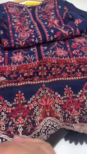 Rs 16500 Aneelas Stitched Luxury Karandi 3pc With Trouser [WLUX-01-B] [Dispatch Time 2 Months]