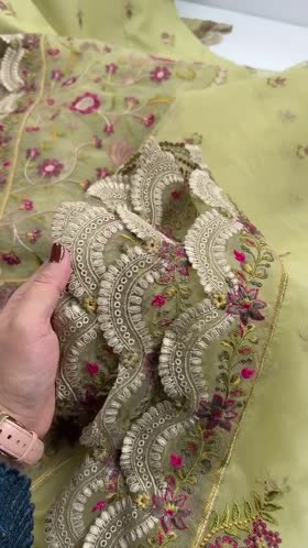 Rs 15500 Aneelas Stitched Lawn Emb Shirt Trouser Organza Duppata 3pc [LUX-26-60] [Dispatch Time 2 Month]