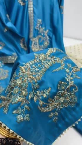 Rs 8500 Aneelas raw silk stitched 3 pc [Dispatch time 2 months]