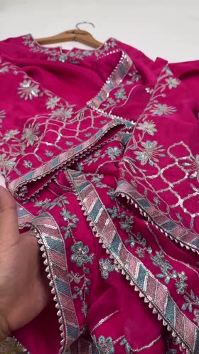 Rs 13500 Aneelas Stitched Raw Silk Emb 3pc [EID-05] [Dispatch Time 2.5 Months]