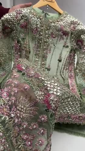 Rs 48000 Aneelas Stitched Bridal/ Wedding 3pc [BR-25] [Dispatch Time 2 Months]