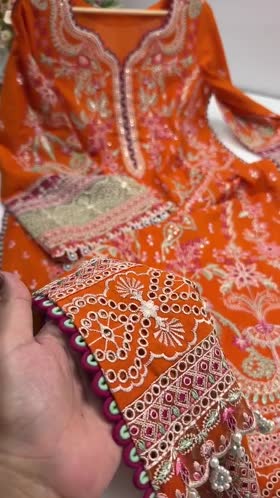 Rs 16000 Aneelas Stitched Lawn Emb 3pc Print Silk Duppata [LUX-26-84-A] [Dispatch Time 2 Months]