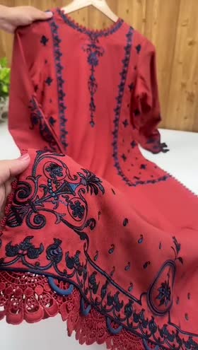 Rs 8500 Aneelas Stitched Twill Shirt Trouser 2pc [Plain Trouser] [WLUX-04] [Dispatch Time 2 Months]