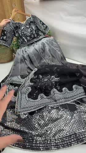Rs 38500 Aneelas Stitched Silk Emb Maxi Organza Duppata [BR-35] [Dispatch Time 2.5 Months]