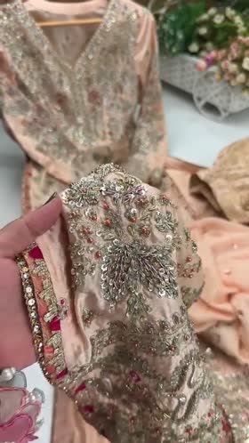 Rs 53000 Aneelas Stitched Bridal Semi Formal Ada Work Emb 3pc [BR-33] [Dispatch Time 2.5 Months]