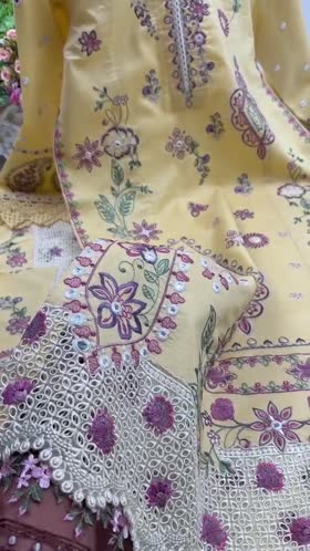 Rs 18500 Aneelas Stitched Luxury Lawn Emb 3pc Chiffon Duppata [LUX-26-40] [Dispatch Time 2.5 Months]