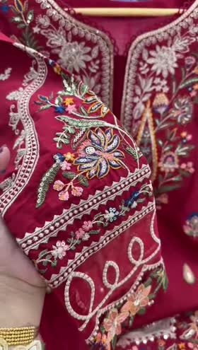 Rs 11000 Aneelas Stitched Lawn Emb Shirt Trouser 2pc [LUX-09] [Dispatch Date 20th July] ~ [Chest 19] [Length 48] SMALL (Shoot Length)