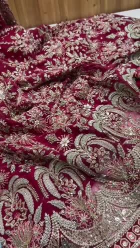 Rs 42000 Aneelas Stitched Heavy Bridal Maxi With Ada Work 3pc [BR-12] [Dispatch Time 2 Months]