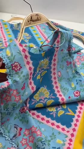 Rs 3500 Aneelas Kids Lawn Print 2pc [Without Sleeves] [KD-03-B] [Dispatch Time 2 Months]