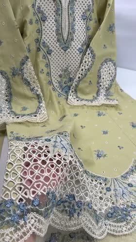 Rs 11000 Aneelas Stitched Lawn Emb Shirt trouser 2pc [LUX-26-65] [Dispatch Time 2 Months]