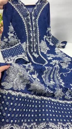 Rs 22500 Aneelas Stitched Signature Luxury Lawn Emb 3pc Organza Duppata [LUX-26-38] [EAD] [Dispatch Time 2.5 Months]