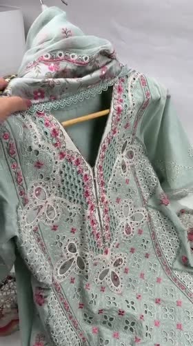 Rs 18000 Aneelas Stitched Luxury Lawn Emb 3pc [LUX-26-18] [Dispatch Time 2 Months]