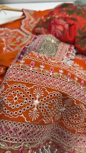 Rs 16000 Aneelas Stitched Lawn Emb 3pc Print Chiffon Duppata [LUX-26-84-B] [Dispatch Time 2 Months]
