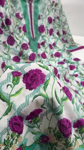 Rs 5500 Aneelas Stitched Print Kaftan 2pc [SPR-26-32] [Dispatch Time 2.5 Months]