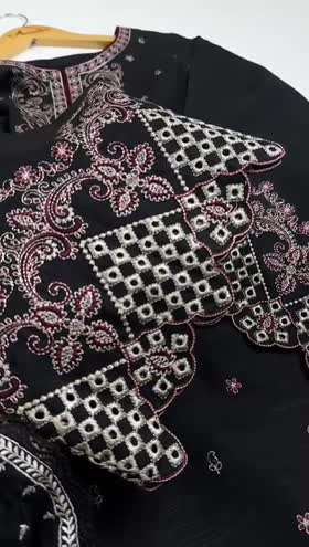 Rs 6500 Aneelas Stitched Khadar Emb Shirt Trouser [WLUX-08] [Dispatch Time 2 Months]