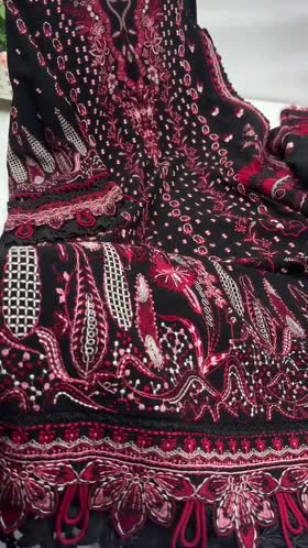 Rs 22000 Aneelas Stitched Luxury Twill Emb 3pc Twill Shawl [WLUX-26-06] [Dispatch Time 2.5 Months]