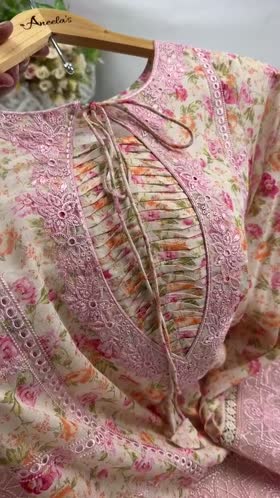 Rs 14500 Aneelas Stitched Print Emb Lawn Print Emb 3pc Chiffon Duppata [SPR-26-38]