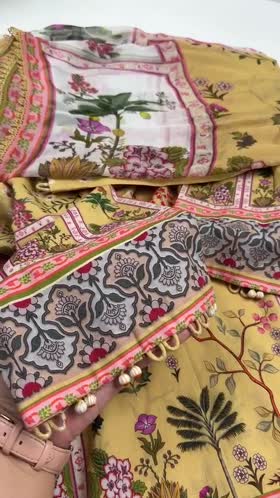 Rs 7500 Aneelas Stiched Printed Lawn With Voil Lawn Printed Duppata [SPR-26-45-A] [Dispatch Time 2 Months]