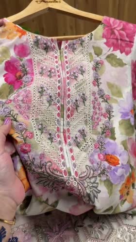 Rs 11500 Aneelas Stitched Khadar Print Emb 3pc [WPR-19] [Dispatch Time 2 Months]