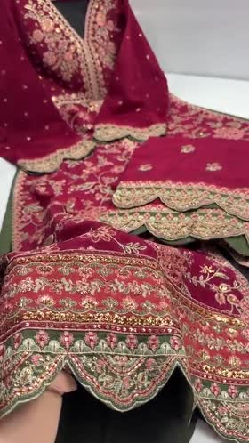 Rs 17500 Aneelas Stitched Raw Silk Semi Formal Emb 2pc [FC-27] [Dispatch Time 2 Months]