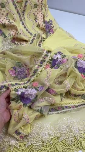 Rs 18500 Aneelas Stitched Luxury Lawn Emb 3pc Chiffon Emb Duppata [LUX-26-102][Dispatch Time 2 Month]