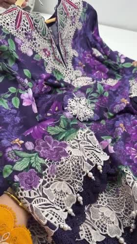 Rs 12500 Aneelas Stitched Lawn Print Emb 3pc Chiffon Duppata [SPR-26-62-A] [Dispatch Time 2 Months]