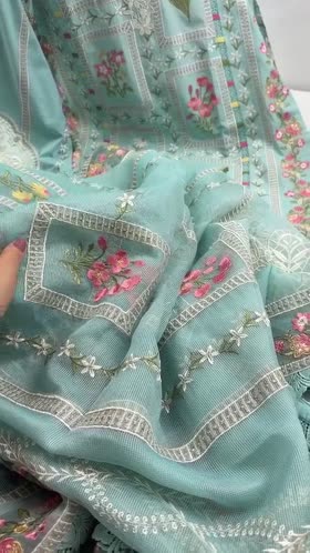 Rs 18500 Aneelas Stitched Luxury Lawn Emb 3pc Khadi Net Duppata [LUX-26-80] [Dispatch Time 2 Months]