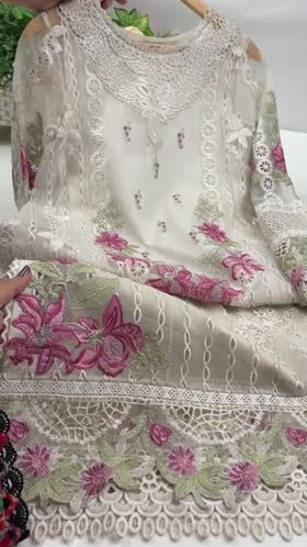 Rs 20000 Aneelas Stitched Party Wear Emb Organza 3pc [OR-06] [Dispatch Time 2.5 Months]