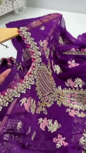 Rs 26500 Aneelas Stitched Luxury Emb Organza 3pc [LUX-OR-01] [Dispatch Time 2.5 Months]