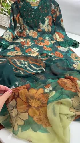 Rs 10800 Aneelas Stitched Lawn Emb Printed 3pc With Chiffon Dupatta [SPR-26-69][Dispatch Time 2 Month