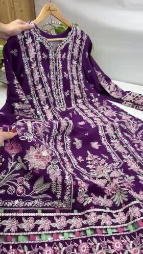 Rs 15300 Aneelas Stitched Slub Khaddar Emb Shirt Trouser 2pc [WLUX-26-03] [Dispatch Time 2.5 Months]