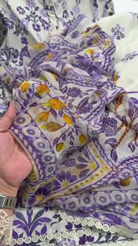 Rs 8300 Aneelas Stiched Printed Lawn With Chiffon Printed Duppata [SPR-26-40-B] [Dispatch Date 2 Month]
