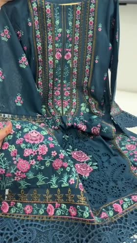 Rs 9950 Aneelas Stitched Luxury Lawn Heavy Emb 2pc New Launch [Dispatch Date 5th June] ~ [Chest 21] [Length 44] MEDIUM