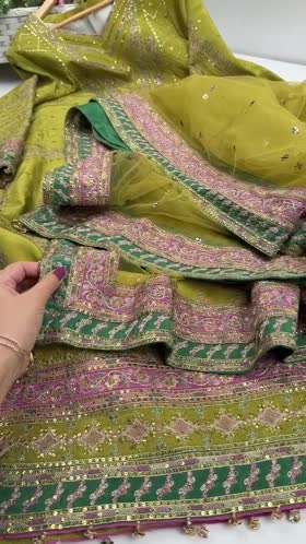 Rs 24500 Aneelas Stitched Raw Silk Emb 3pc With Emb Net Duppata [FC-48] [Dispatch Time 2 Month]