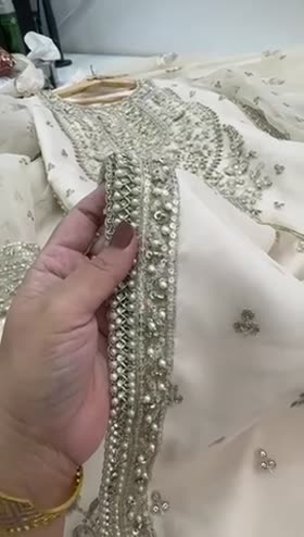 Rs 29900 Aneelas stitched Bridal / wedding formal Heavy Ada work 3pc [Dispatch date 14th march] ~ [Chest 24] [Length 50] XXLARGE