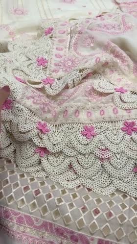 Rs 18500 Aneelas Stitched Lawn Emb 3pc With Chiffon Duppata [LUX-26-81] [Dispatch Time 2 Month]