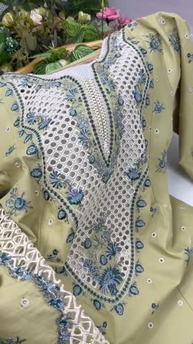 Rs 15000 Aneelas Stitched Lawn Emb 3pc Silk Duppata [LUX-26-65] [Dispatch Time 2 Months]