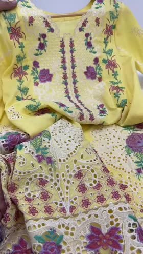 Rs 9950 Aneelas Lawn Emb Stitched Shirt Trouser [LUX-03] Dispatch Date 3rd June] ~ [Chest 21] [Length 46] MEDIUM
