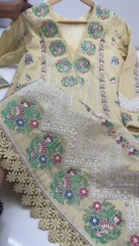 Rs 8000 Aneelas luxury lawn UNstitched shirt trouser [Dispatch date 20th April]