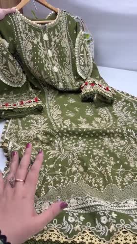 Rs 21000 Aneelas Stitched Viscose Emb Shirt Trouser 3pc Print Viscose Duppata [VC-26-10-A] [Dispatch Time 2 Months]