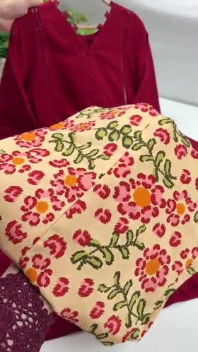 Rs 6000 Aneelas Stitched Viscose Shirt Printed Trouser [VC-26-24] Dispatch Time 2 Months]