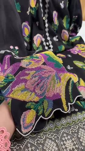 Rs 11500 Aneelas Stitched Karandi Emb Shirt Trouser 2pc [KR-05] [Dispatch Time 2 Months]