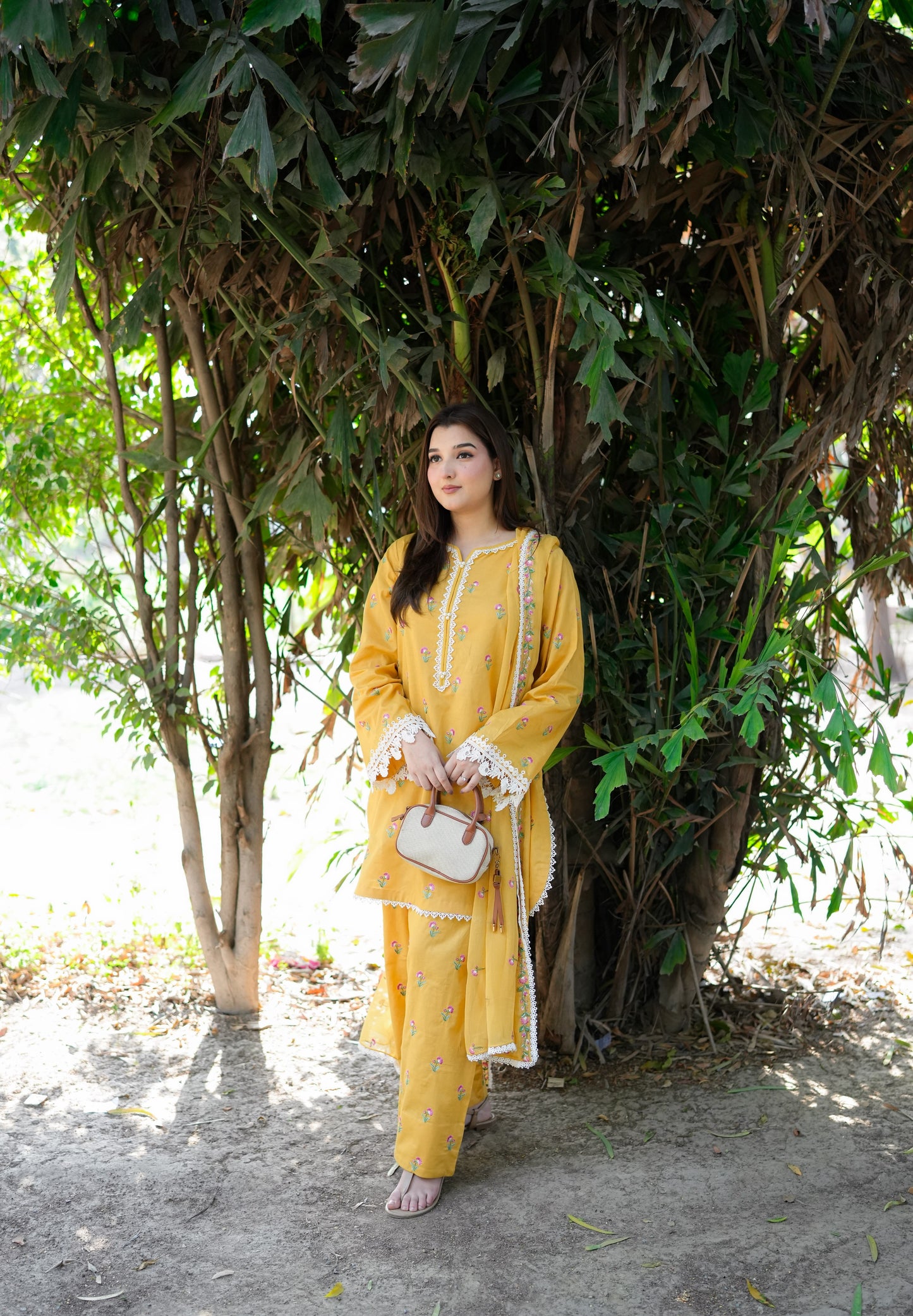Rs 7500 Aneelas Stiched  Lawn Emb Shirt Trouser [SL-03] [Dispatch Time 2 Month]
