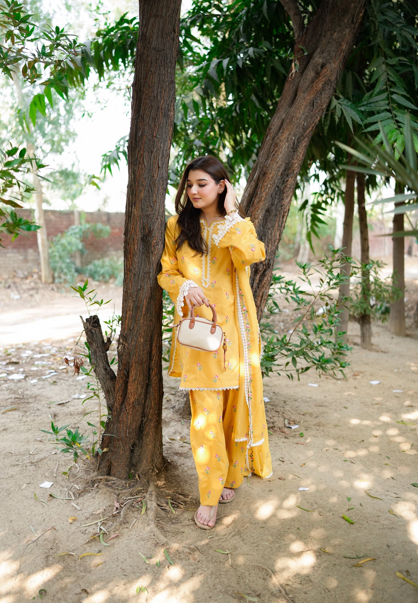 Rs 7500 Aneelas Stiched  Lawn Emb Shirt Trouser [SL-03] [Dispatch Time 2 Month]