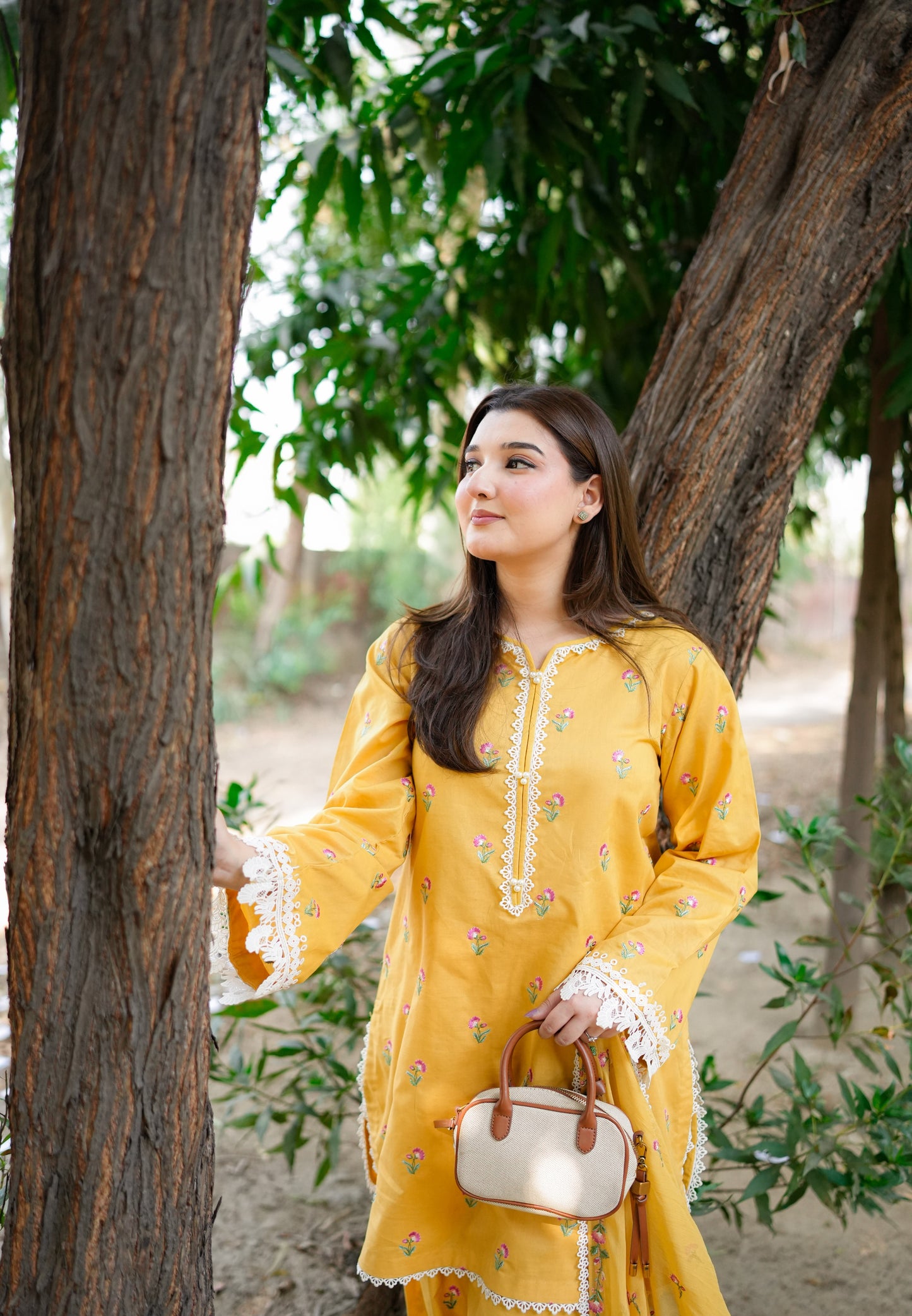 Rs 7500 Aneelas Stiched  Lawn Emb Shirt Trouser [SL-03] [Dispatch Time 2 Month]